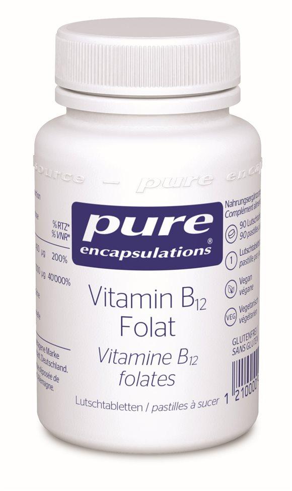 PURE Vitamin B12 Folat Kaps CH Ds 90 Stk