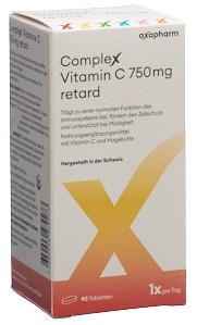 COMPLEX Vitamin C retard Tabl 750 mg Ds 90 Stk