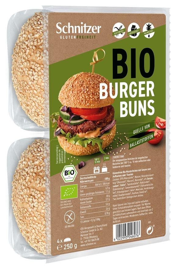 SCHNITZER Bio Hamburger Buns (neu) 250 g