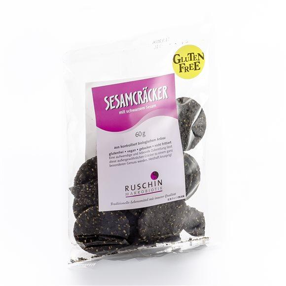 RUSCHIN Sesamcräcker schw Sesam glutenfrei 60 g